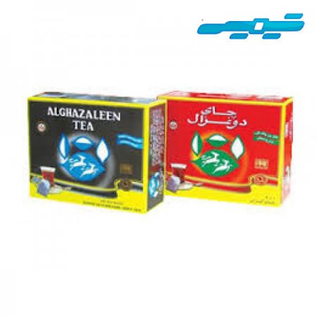 چای کیسه ای دو غزال 100عددی